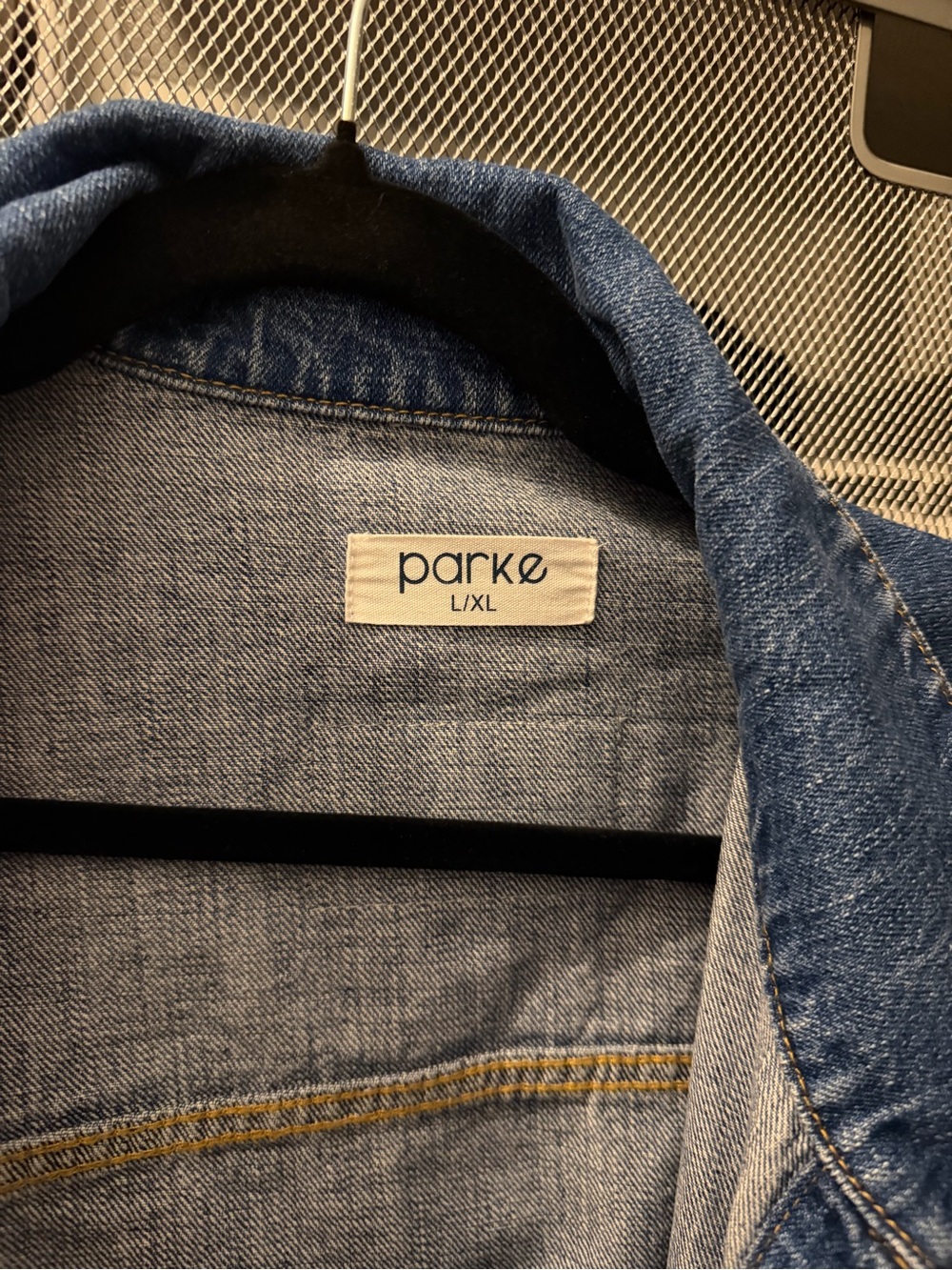 Parke Denim Jacket - Medium Blue Back Patch